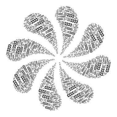 Arpa Kırpma Simgesi Döndürme Çiçeği