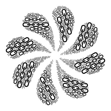 Zincir Bütünlüğü Simgesi Döndürme Çiçeği ŞekliName