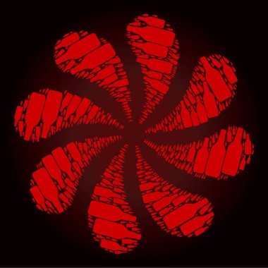 Kırmızı Bira Şişe Simgesi Curl Akıntısı