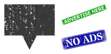 Pankart Çizilmiş Simge ve Çizilmiş Reklam Buraya Yazdır