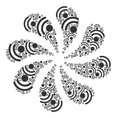 Kablosuz İnternet Noktası Simgesi Girdap Patlaması