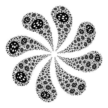 Virüs Yumurta Simgesi Kıvrım Patlaması