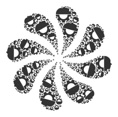 Cyborg Baş Simgesi Curl Stream