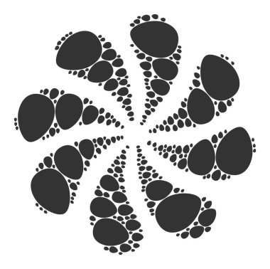 Yumurta Simgesi Merkezkaç Çiçek Şekli