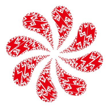 Elektrik Simgesi Döndürme Havai fişekleri