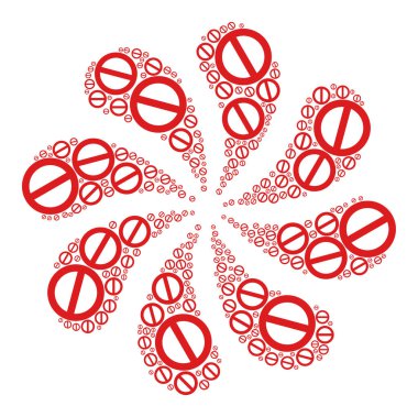 Yasak Simge Merkezkaç Çiçeği