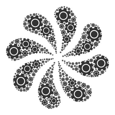 Dişli Simgesi Girdabı Patlaması