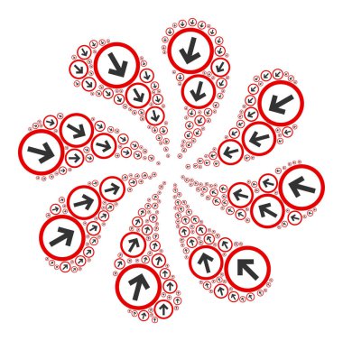 Yönlendirme Simgesi Merkezkaç Patlaması