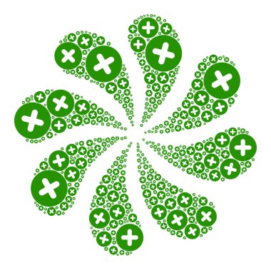 Artı Simge Kıvrık Çiçek ŞekliName