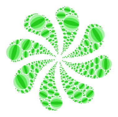 Yuvarlak Küre Simgesi Curl Çiçek ŞekliName