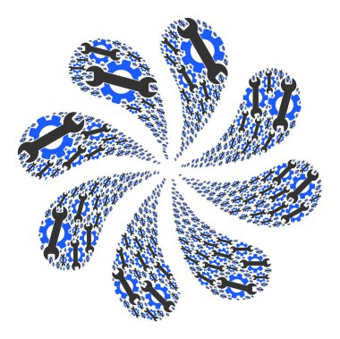 Servis Araçları Simgesi Döndürme Havai fişekleri