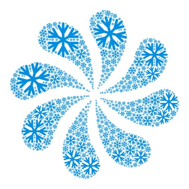 Kar Tanesi Simgesi Curl Bang