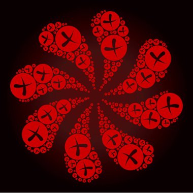 Kanlı Simge Merkezkaç Çiçeğini İptal Et