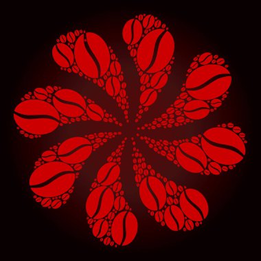 Kanlı Kahve Fasulyesi Simgesi Girdabı Selam dur