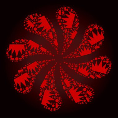 Kanlı Crown Simgesi Girdap Patlaması