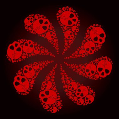 Kızıl Ölüm Vuruşu Simgesi Merkezkaç Hareketi