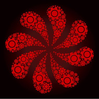 Kırmızı Vites Simgesi Merkezkaç Selamlaması