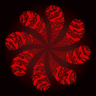 Kırmızı Yüksek Topuklu Ayakkabı Simgesi Döndürme Selamlaması