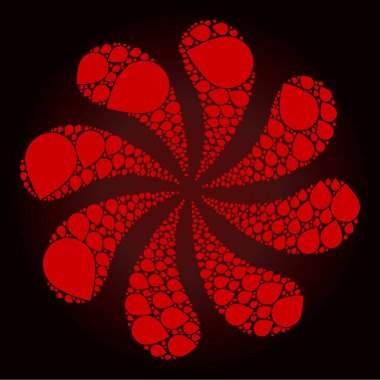 Kanlı Yağ Düşürme Simgesi Merkezkaç Çiçeği