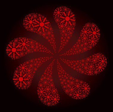 Kanlı Günışığı Simgesi Kıvrımlı Selam