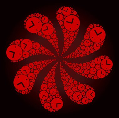 Kanlı Zaman Simgesi Kıvrımlı Selamlaması