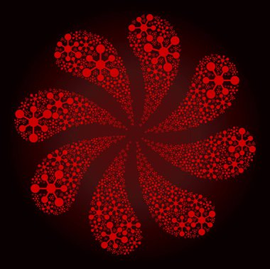 Kanlı Web Bağlantıları Simge Döndürme Havai fişekleri