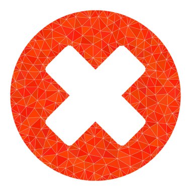 Vektör Üçgeni Reddet Simge Dolduruldu