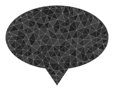 Vektör Bayrağı İşaretleyici Çokgen Simgesi