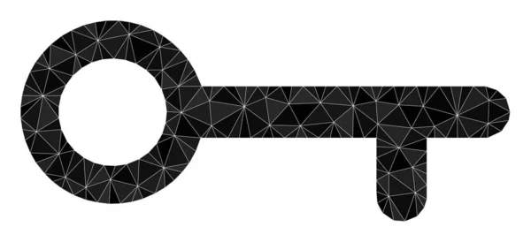 Icono poligonal de clave vectorial — Archivo Imágenes Vectoriales