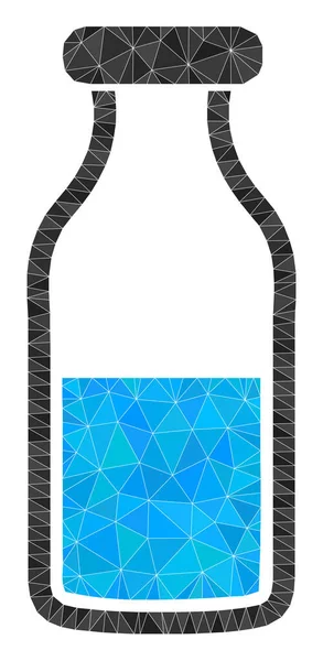 Vector botella de agua icono poligonal — Archivo Imágenes Vectoriales