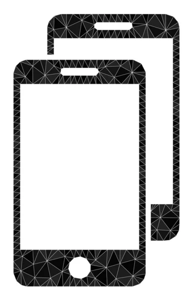 Smartphones vectoriels Lowpoly Icon — Image vectorielle