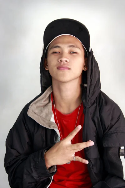 Dançarino de hip hop filipino — Fotografia de Stock