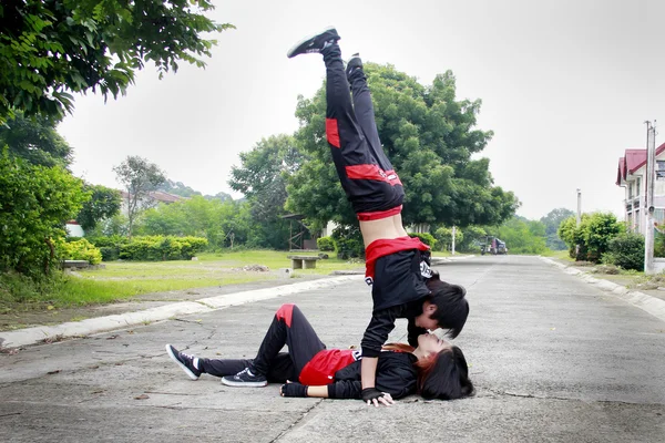 Silbido Hip Hop Bailarina — Foto de Stock