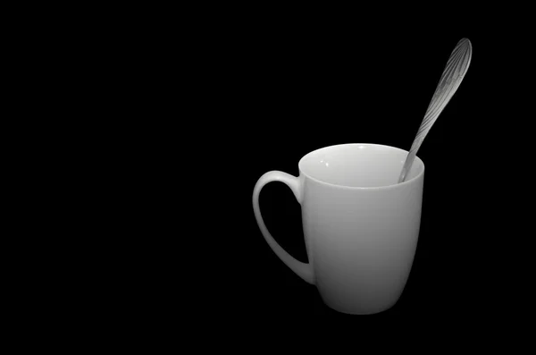 Cup with a spoon — Stock Photo, Image