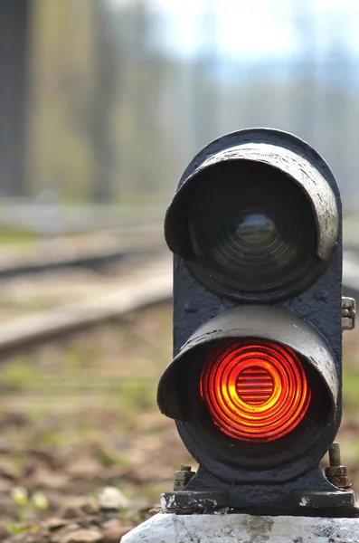 Railway semaphore — Stock Photo, Image