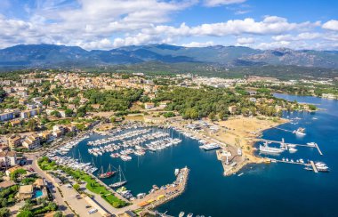 Porto-Vecchio, Korsika, Fransa hava manzaralı manzara