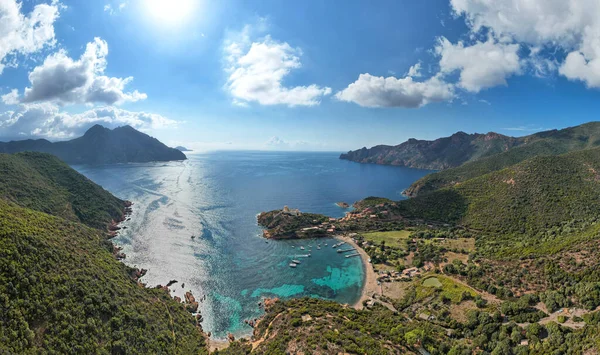 Landscape Girolata Bay Scandola Natural Reserve Corsica France — Stock Photo, Image