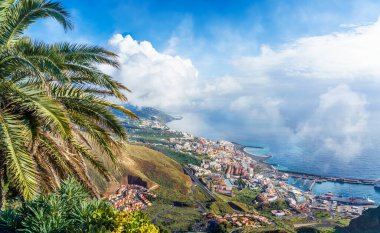 Santa Cruz de La Palma ile manzara, Kanarya Adası, İspanya
