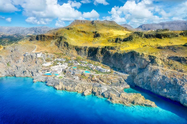 Landschap Met Kalypso Kretenzer Dorp Kreta Eiland Griekenland — Stockfoto