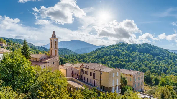 Paesaggio Con Evisa Villaggio Montagna Nel Dipartimento Corse Sud Dell — Foto Stock