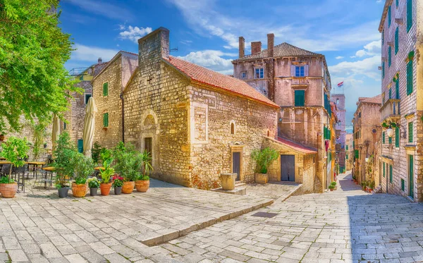 Sibenik Old Town Historic Architecture Dalmatian Coast Adriatic Sea Croatia — Stockfoto