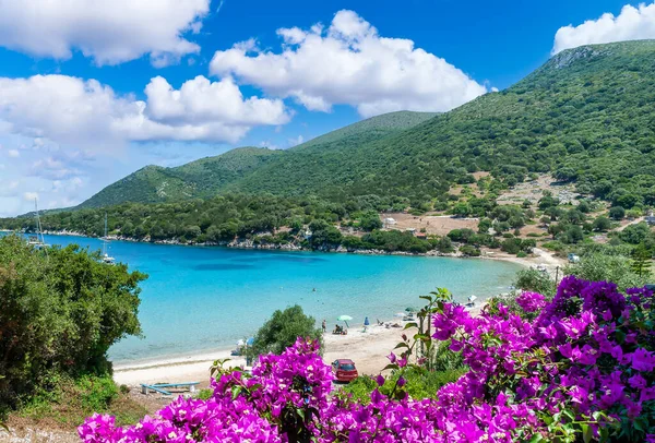 Landscape Paralia Atheras Beach Kefalonia Ionian Island Greece — Stockfoto