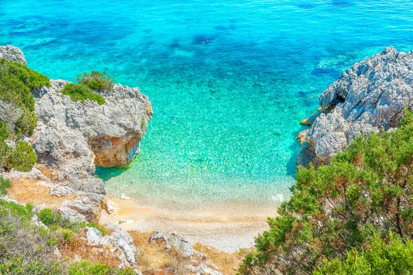 Landscape Kato Lagadi Beach Kefalonia Ionian Island Greece — 图库照片