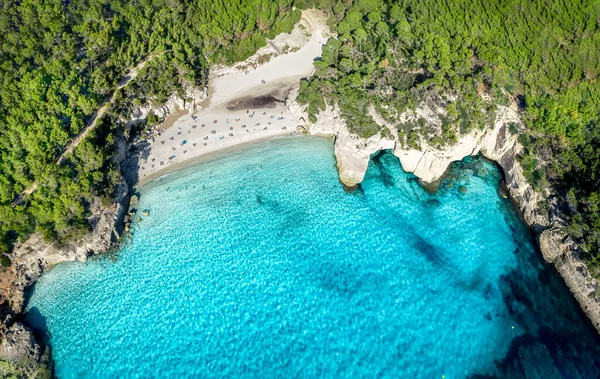 Paysage Avec Cala Mitjaneta Île Minorque Espagne — Photo