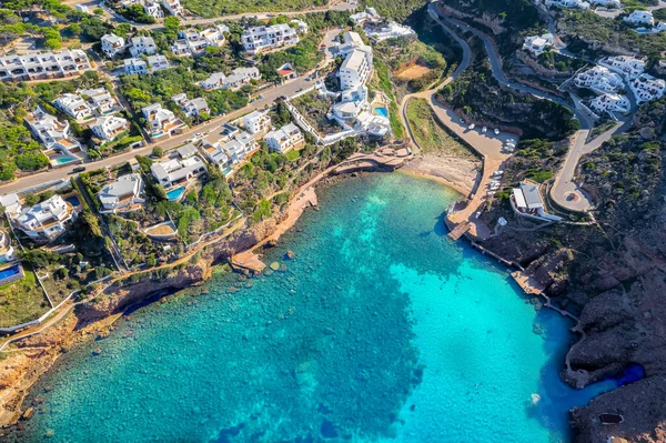 Paisagem Com Vista Aérea Cala Morell Ilha Menorca Espanha — Fotografia de Stock