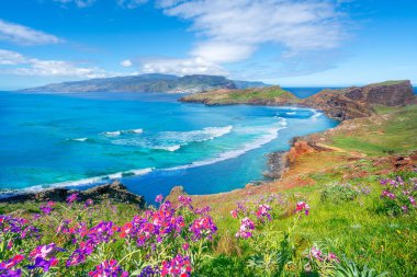 Ponta de Sao Lourenco ile manzara, Madeira adaları, Portekiz