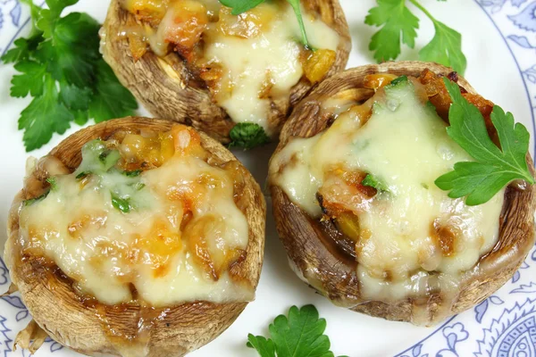 Stuffed champignon — Stock Photo, Image