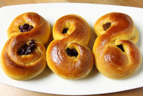 Safranbrötchen — Stockfoto