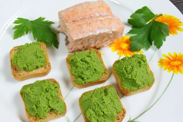 Small toasts — Stock Photo, Image