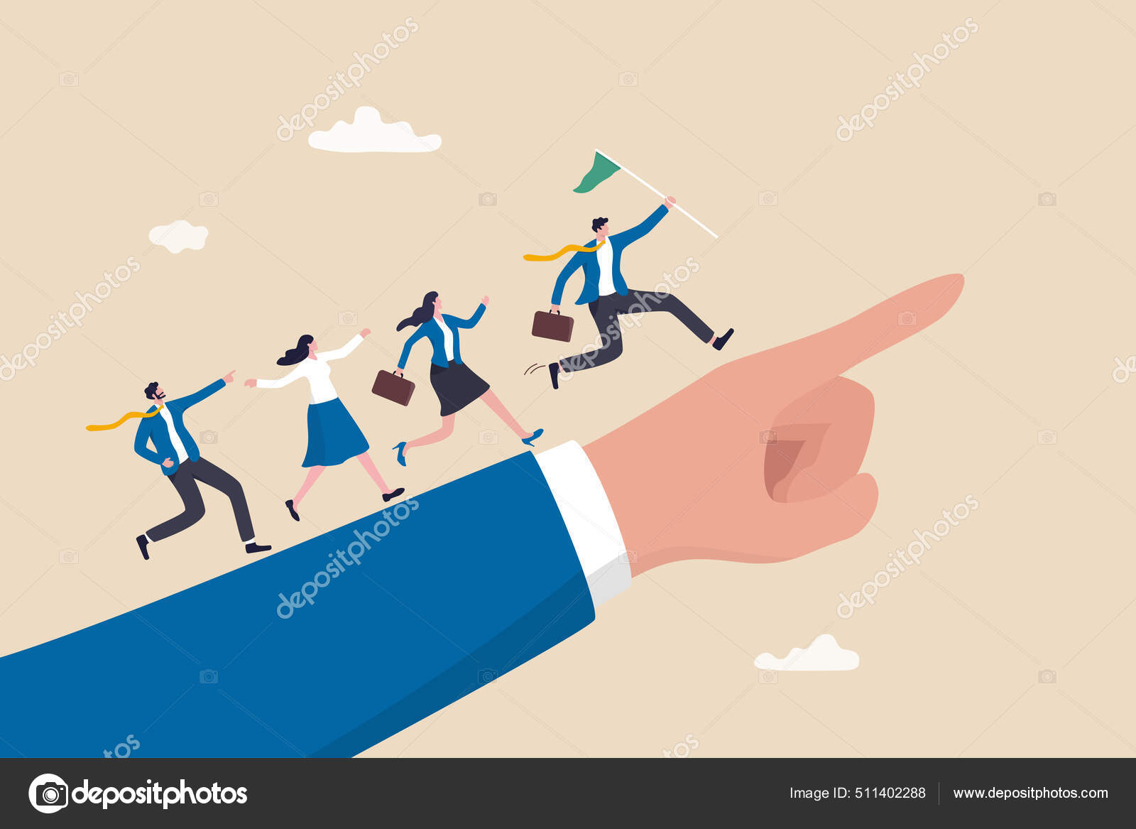 Leadership Lead Team Members Business Direction Achieve Goal